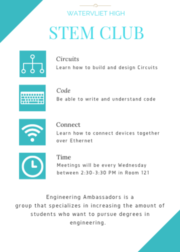 STEM CLUB flyer